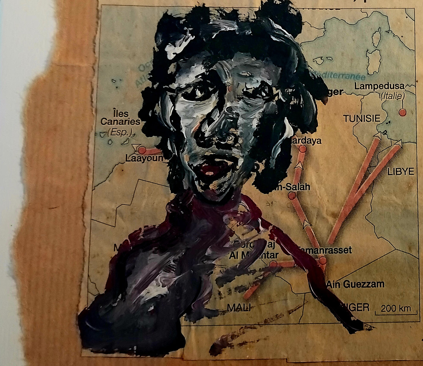 Géraldine Charron — Correspondances #2 — original postcard artwork
