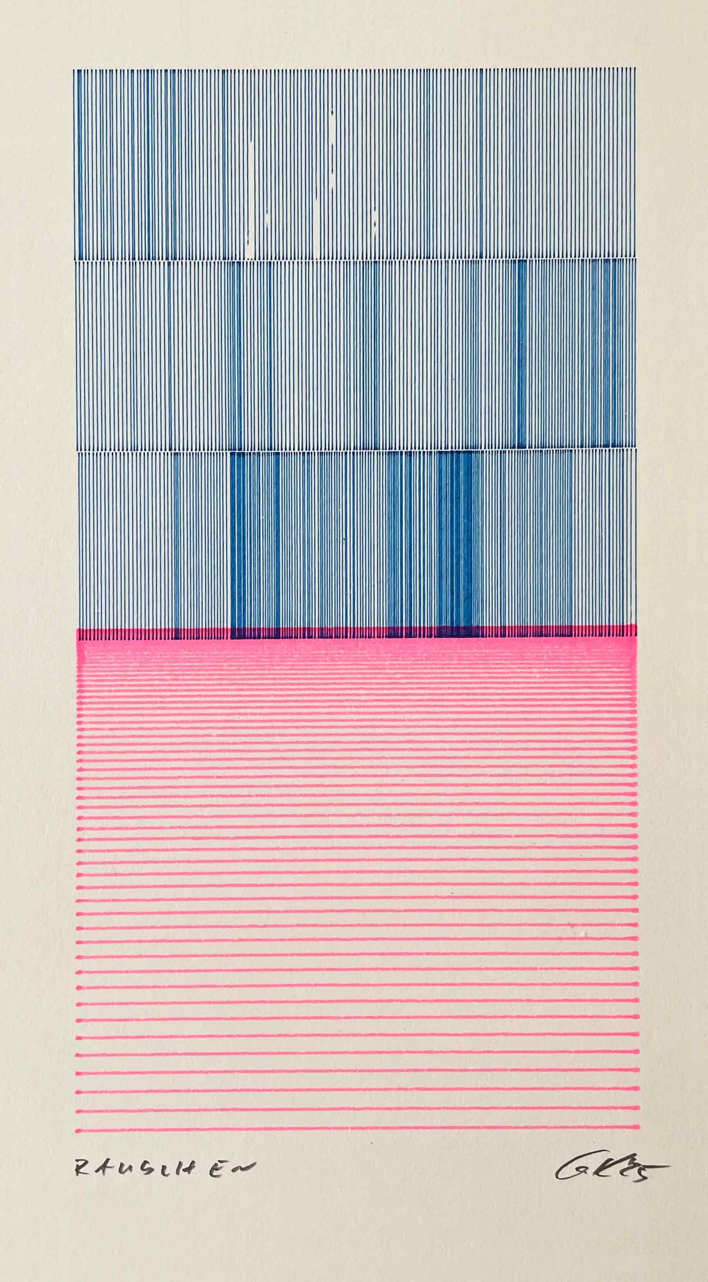 Gunther Kleinert — Correspondances #1 — original postcard artwork