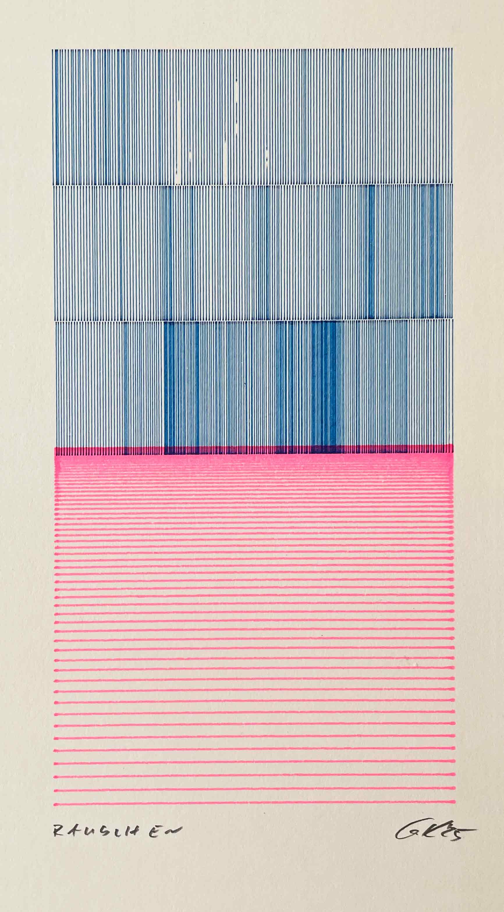 Gunther Kleinert — Correspondances #1 — original postcard artwork