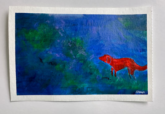 Hanna Juno — Correspondances #1 — original postcard artwork
