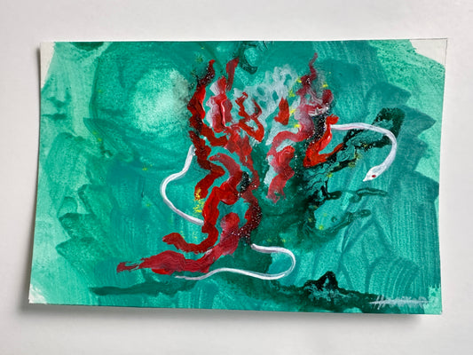Hanna Juno — Correspondances #3 — original postcard artwork