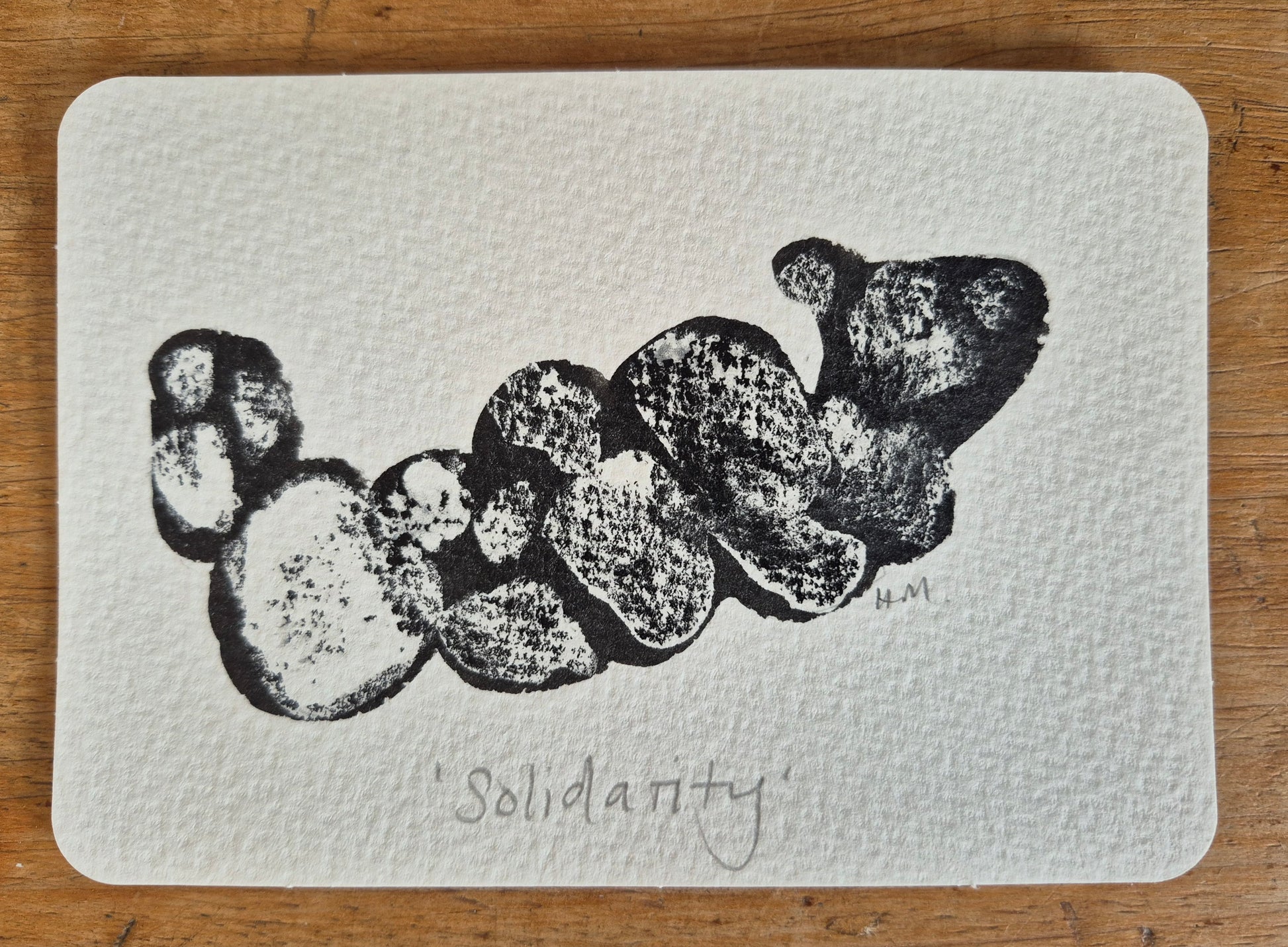 Hannah Maxwell — Correspondances #1 — original postcard artwork