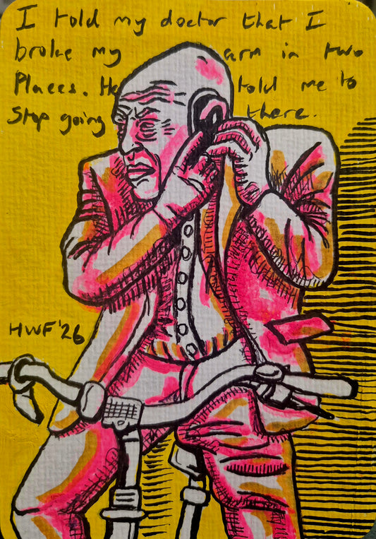 Harry Walsh Foreman — Correspondances #1 — original postcard artwork