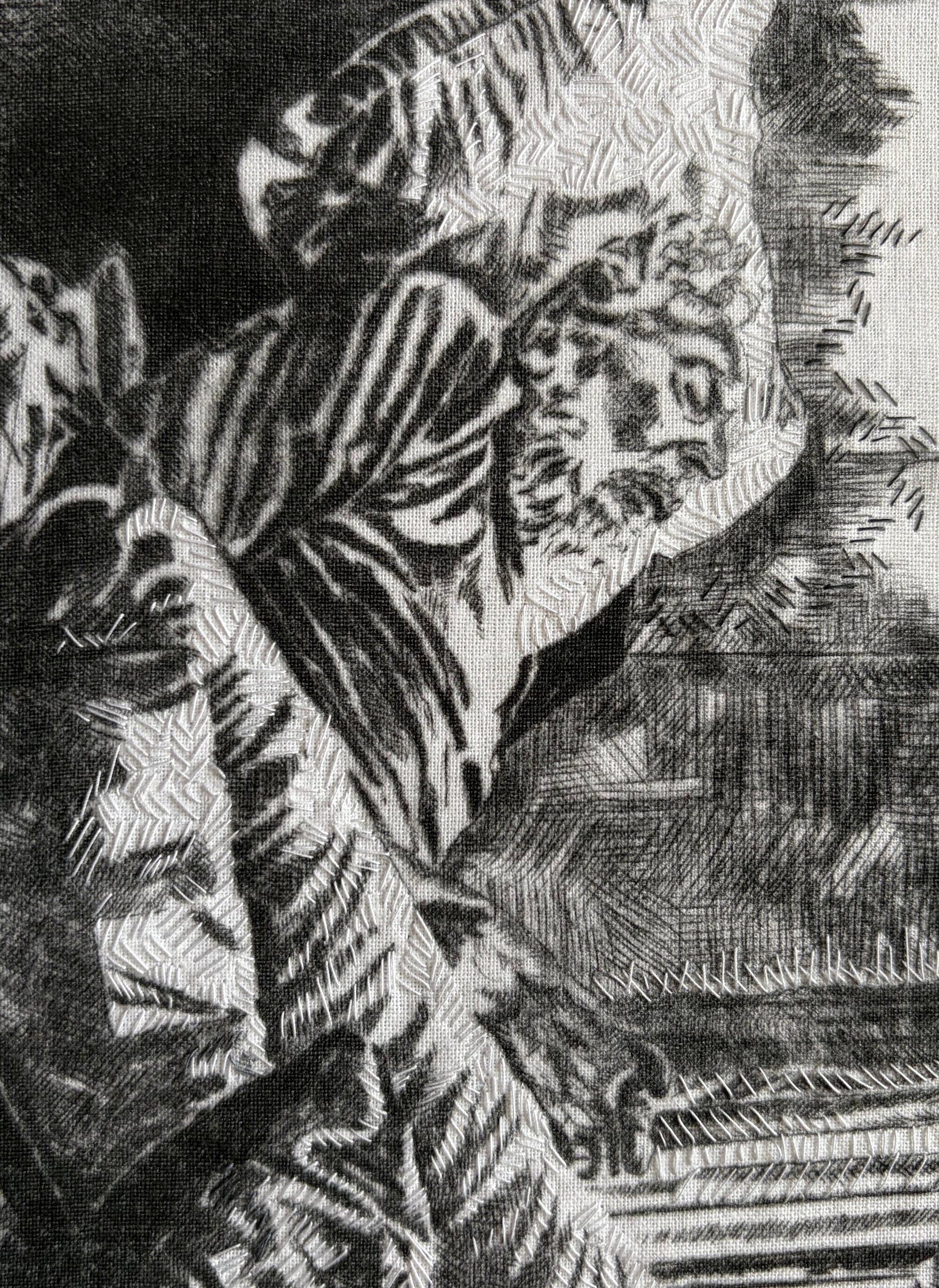 Helen Goodall — Correspondances #2 — original postcard artwork