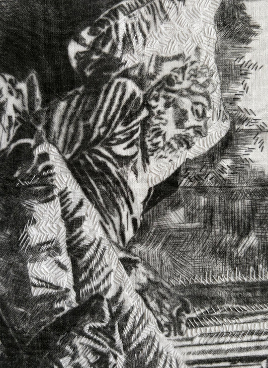 Helen Goodall — Correspondances #2 — original postcard artwork