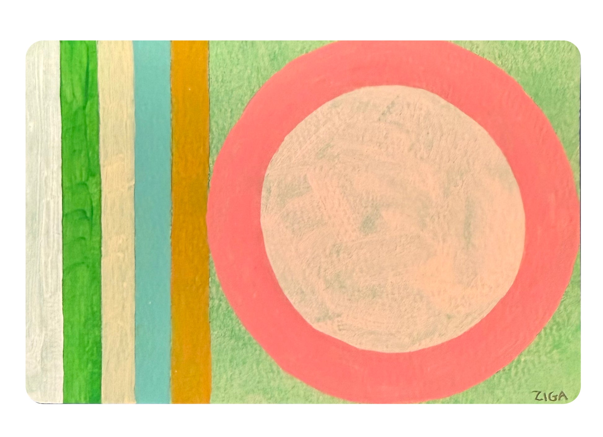 Helen Ziga — Correspondances #1 — original postcard artwork