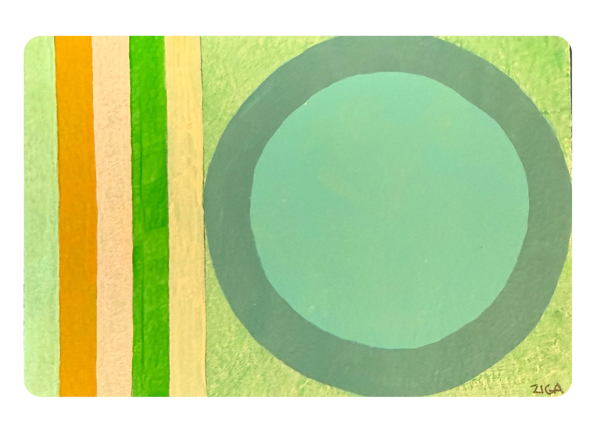 Helen Ziga — Correspondances #2 — original postcard artwork