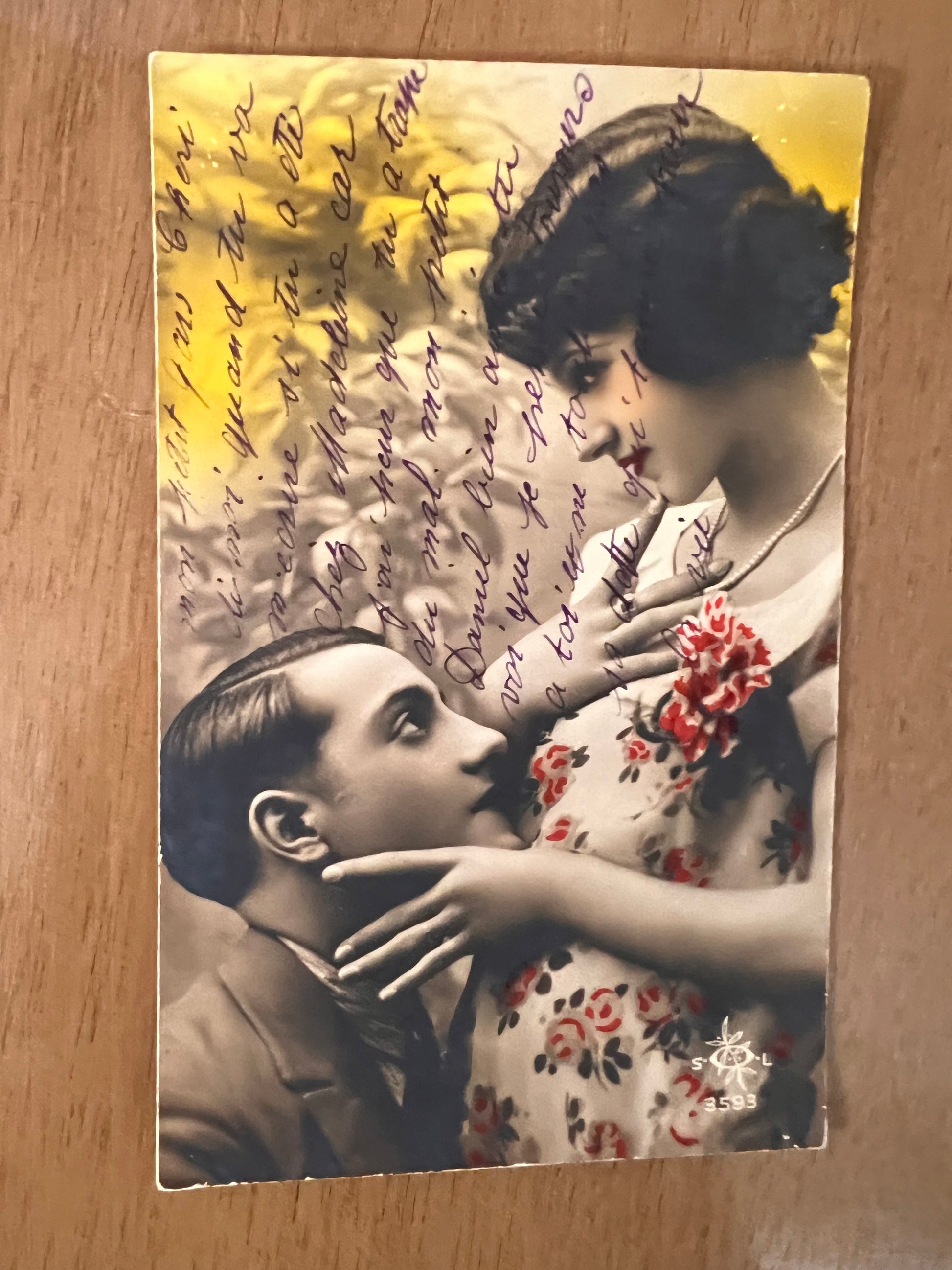 Hope Berschler — Correspondances #1 — original postcard artwork