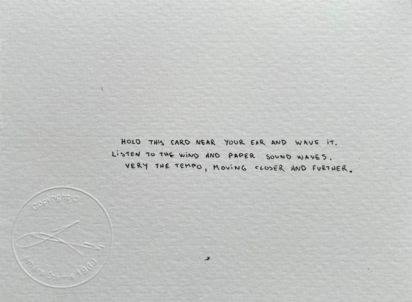 ILMĀRS ŠTERNS — Correspondances #1 — original postcard artwork