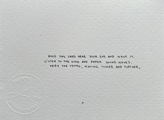 ILMĀRS ŠTERNS — Correspondances #1 — original postcard artwork