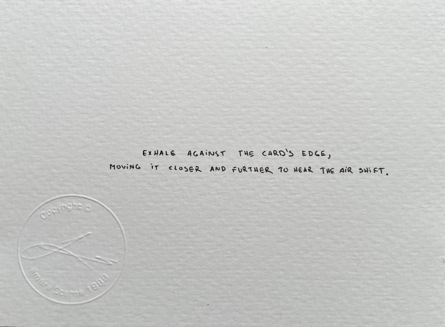 ILMĀRS ŠTERNS — Correspondances #2 — original postcard artwork