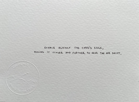 ILMĀRS ŠTERNS — Correspondances #2 — original postcard artwork