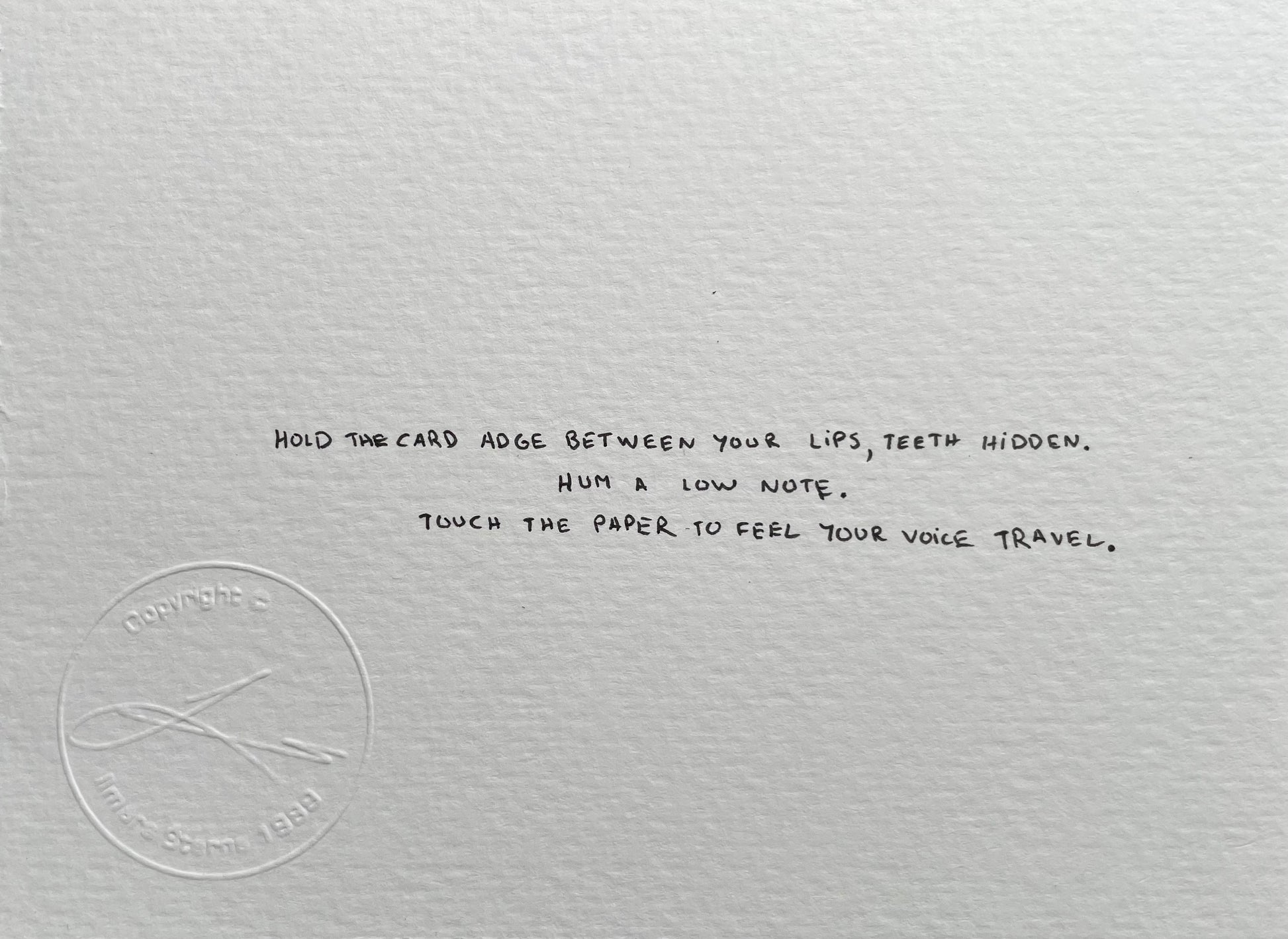 ILMĀRS ŠTERNS — Correspondances #3 — original postcard artwork