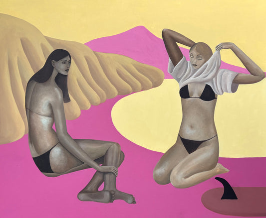 Trails, 2026, acrylic on canvas by Pandora Decoster — The Curators, Paris