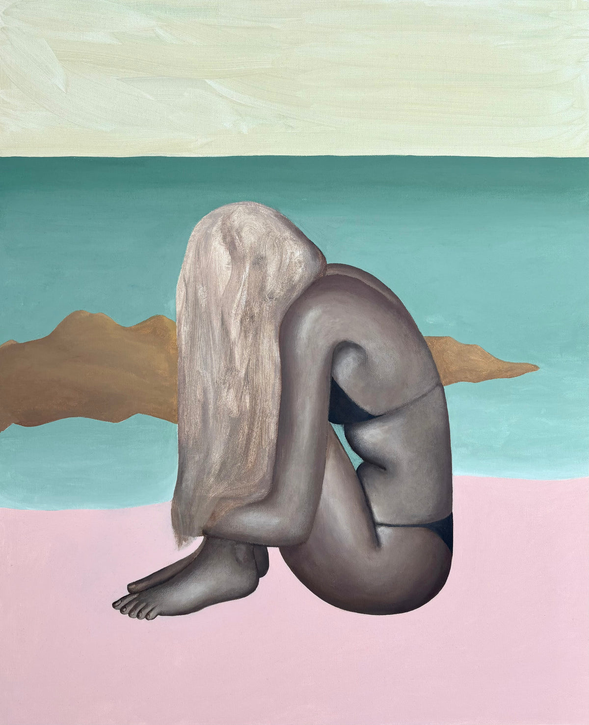 Laguna, 2026, acrylic on canvas by Pandora Decoster — The Curators, Paris