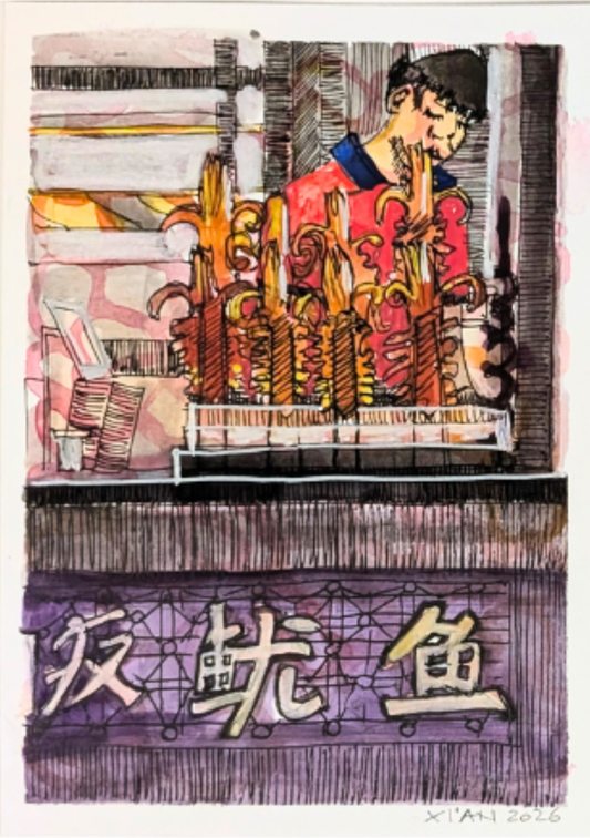 IRENE SCHMALZL — Correspondances #3 — original postcard artwork