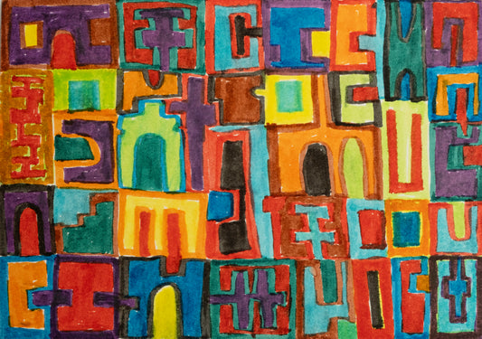 Ian Jones — Correspondances #1 — original postcard artwork