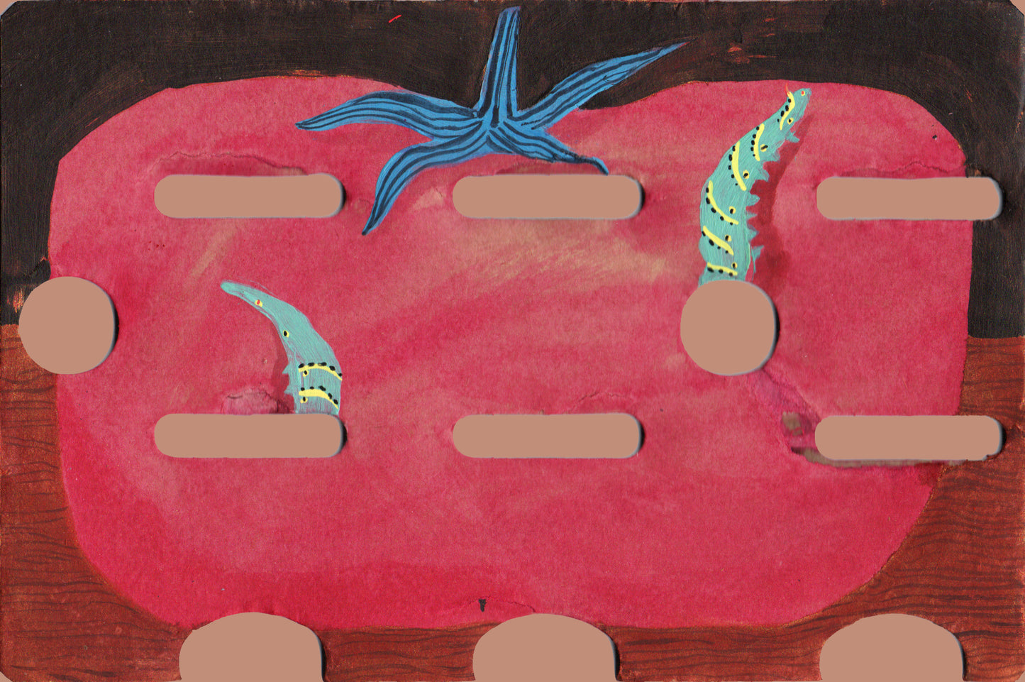 Irene Berra — Correspondances #1 — original postcard artwork
