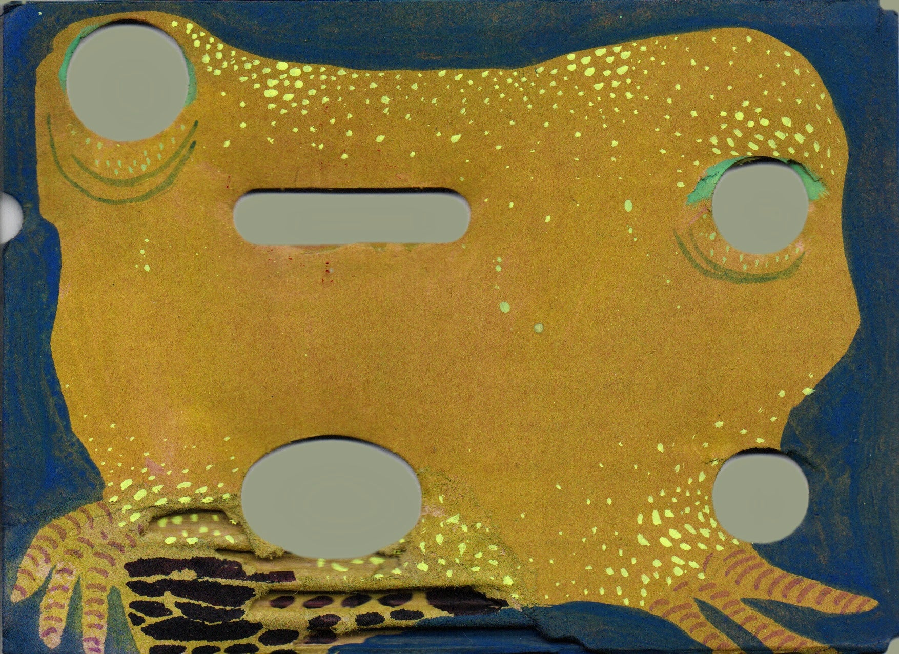 Irene Berra — Correspondances #2 — original postcard artwork