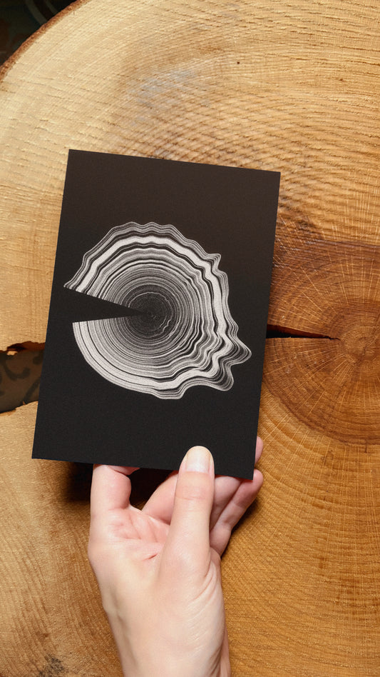 Iris Voss — Correspondances #1 — original postcard artwork