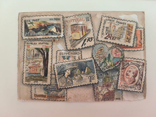 Ivayla Stoyanova — Correspondances #1 — original postcard artwork