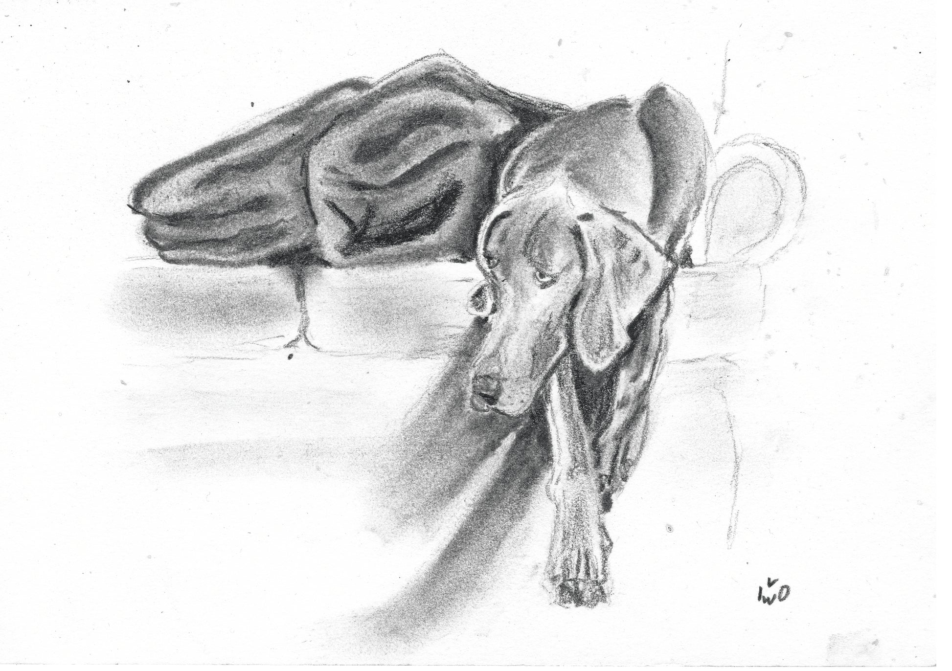 Ivo van Woerden — Correspondances #3 — original postcard artwork