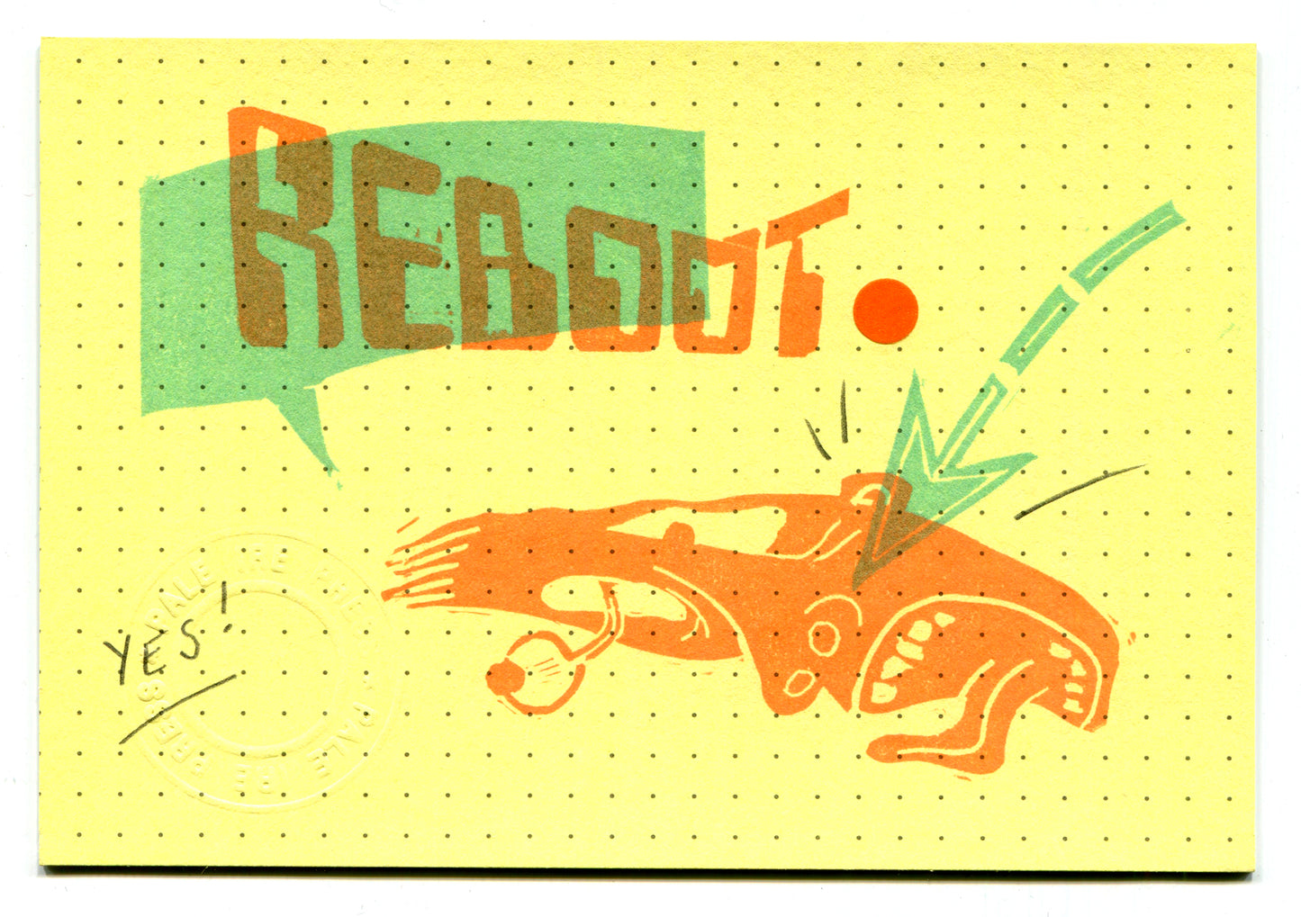 Jac Batey — Correspondances #1 — original postcard artwork