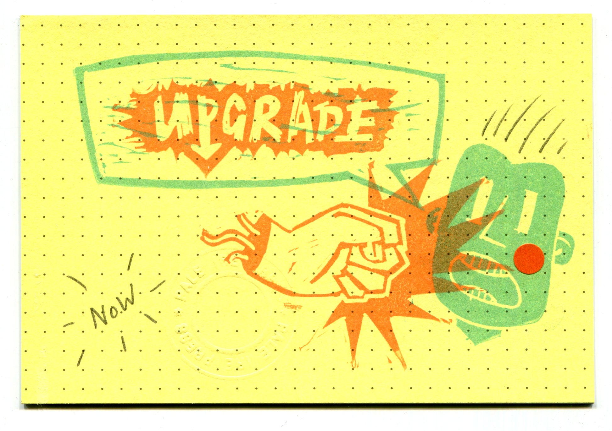 Jac Batey — Correspondances #2 — original postcard artwork