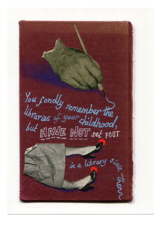 Jac Batey — Correspondances #3 — original postcard artwork