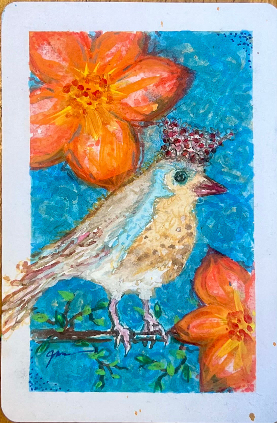 Jamie Pederson — Correspondances #2 — original postcard artwork