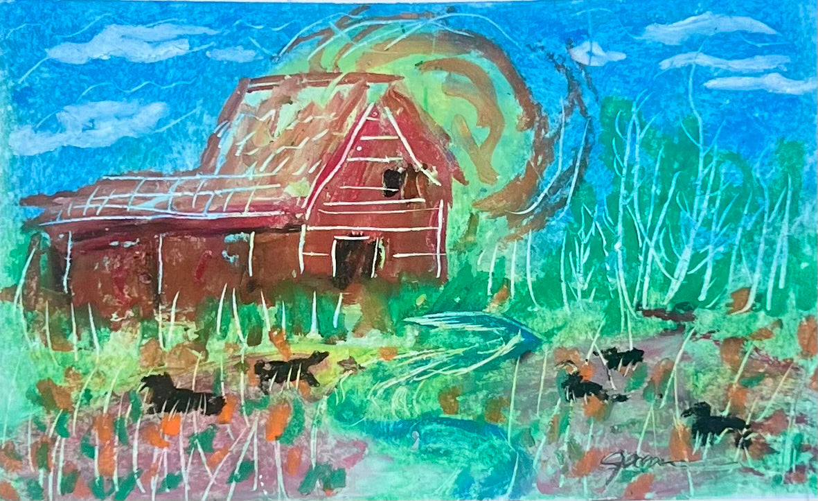 Jamie Pederson — Correspondances #3 — original postcard artwork