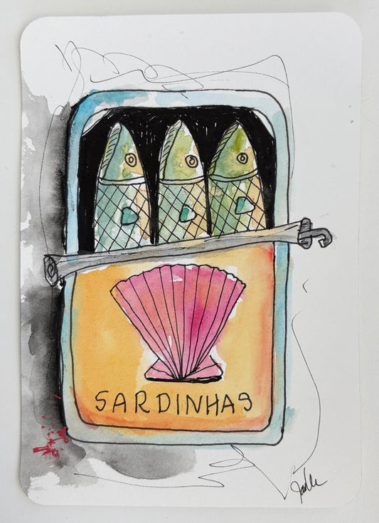 Jan Weiss — Correspondances #1 — original postcard artwork