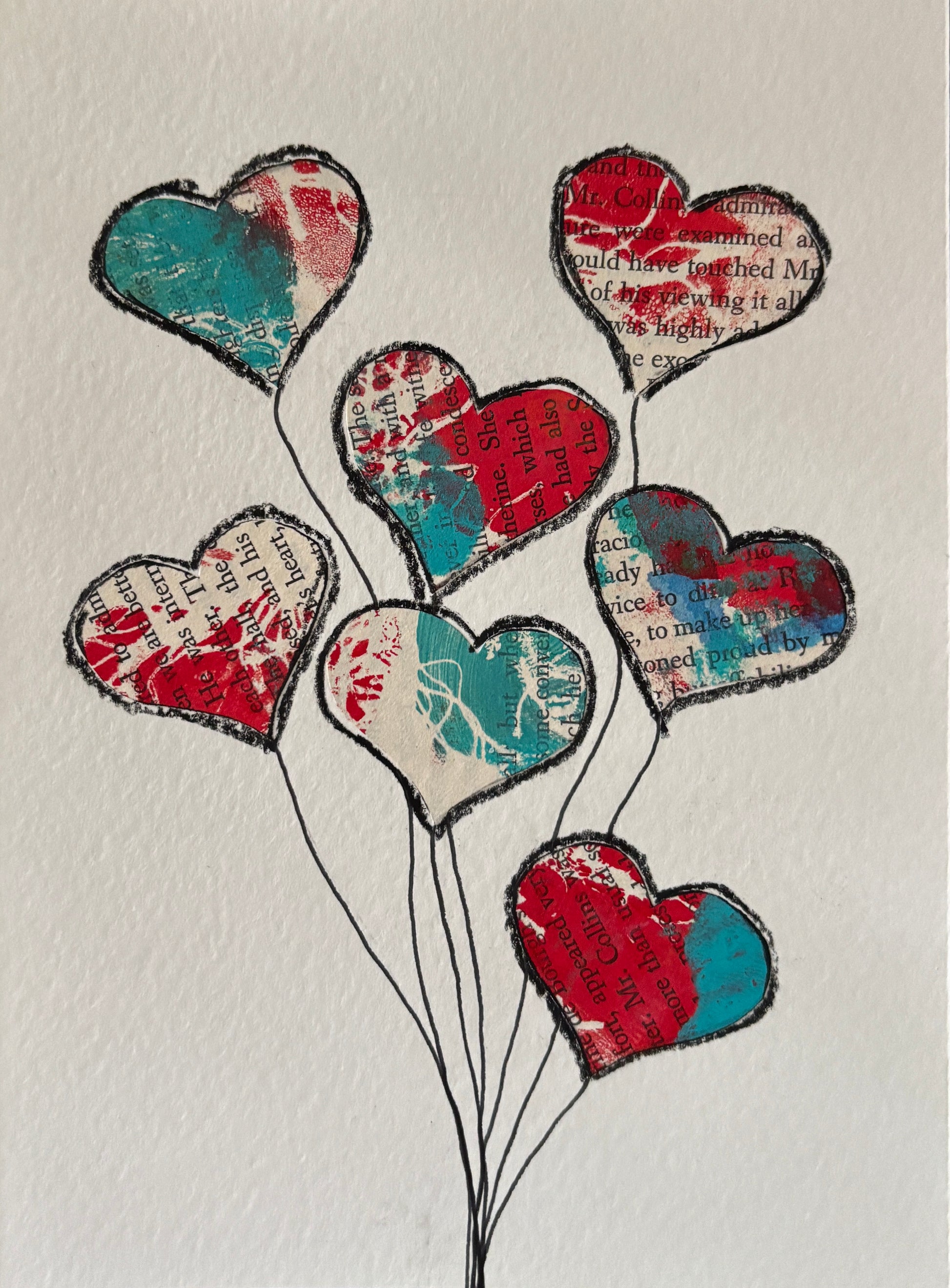 Jane Belisle — Correspondances #3 — original postcard artwork