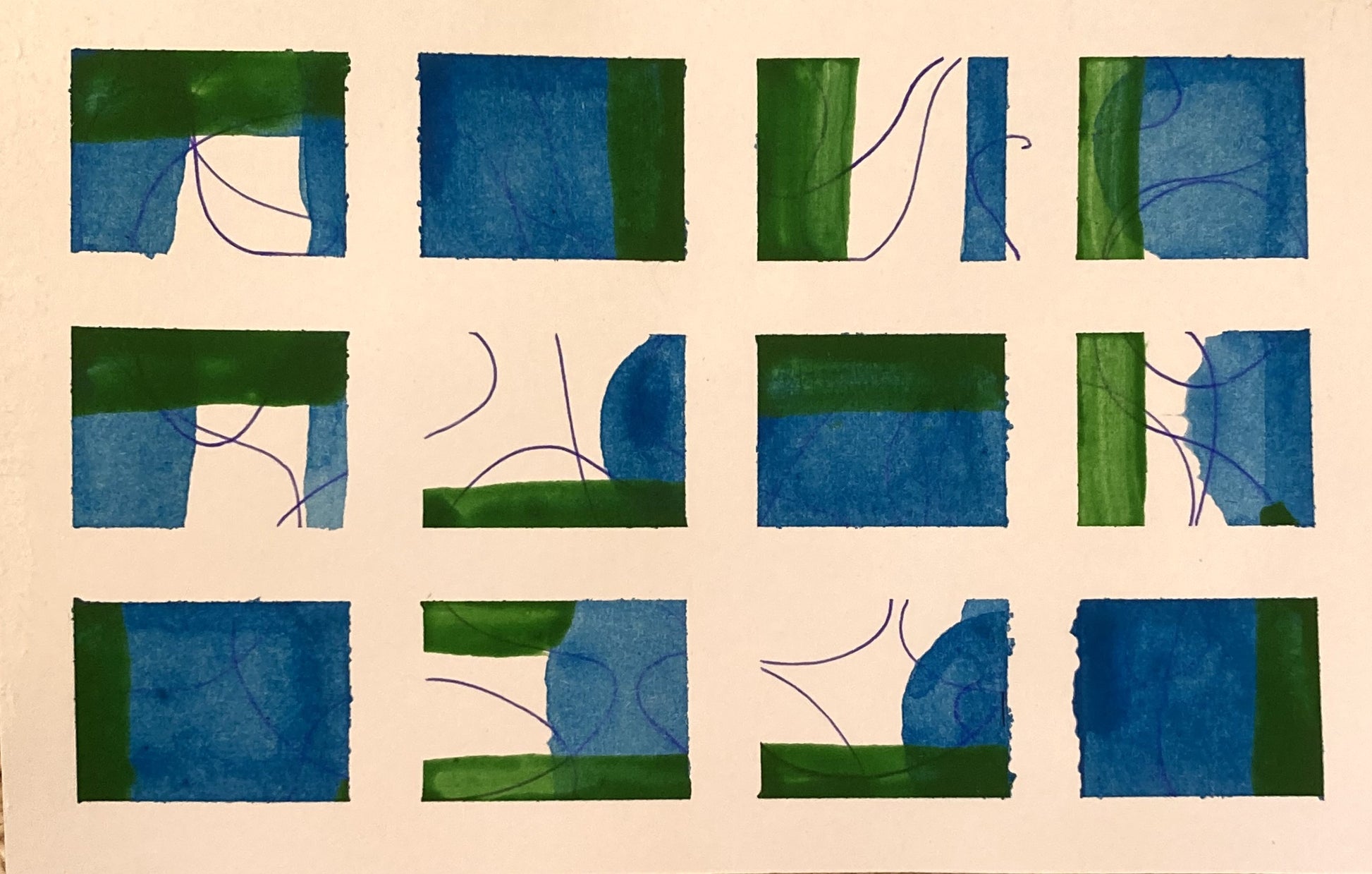 Jayne Towndrow — Correspondances #2 — original postcard artwork