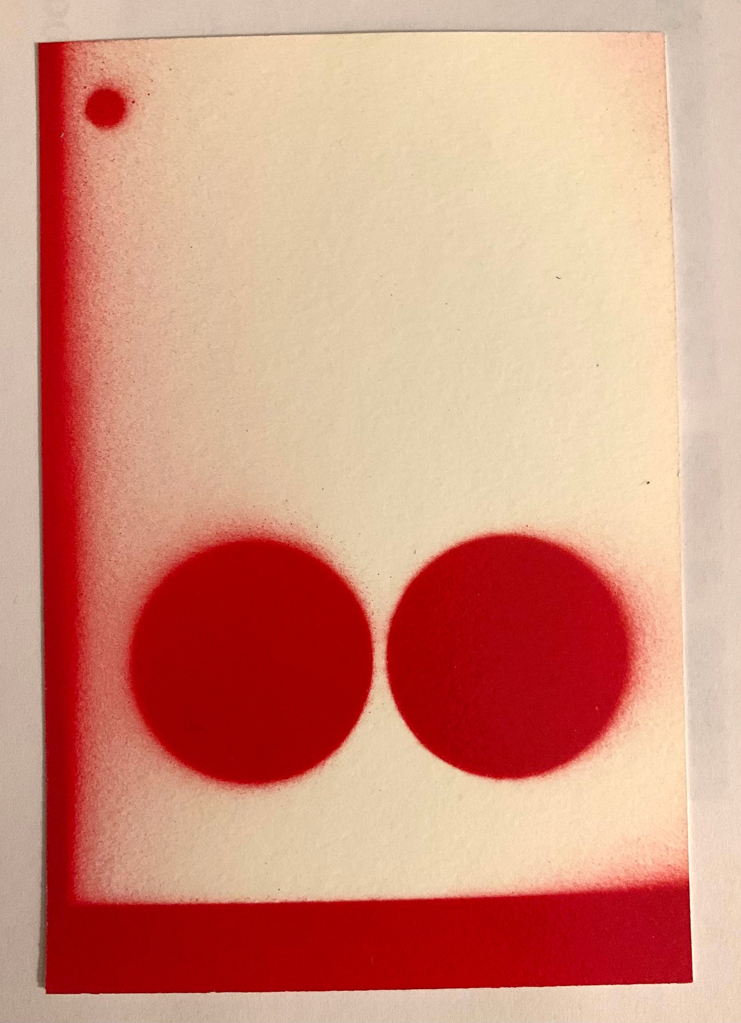 Jean Wolff — Correspondances #1 — original postcard artwork