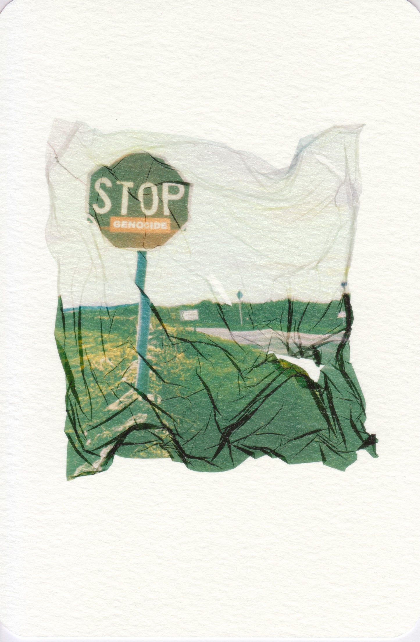Jennifer Mongan — Correspondances #2 — original postcard artwork