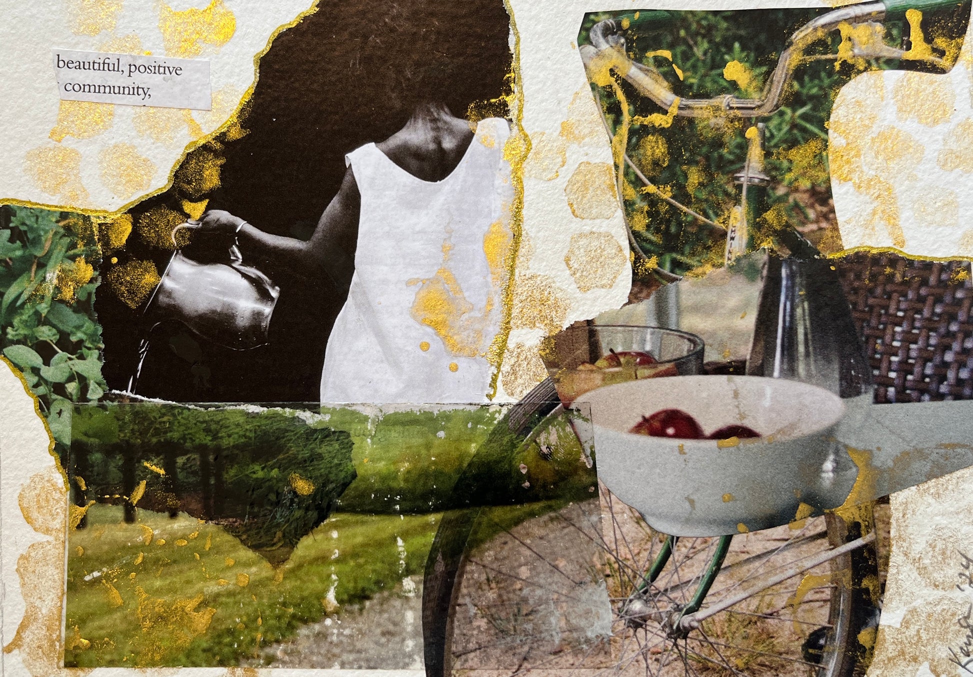 Jenny Keyser — Correspondances #1 — original postcard artwork