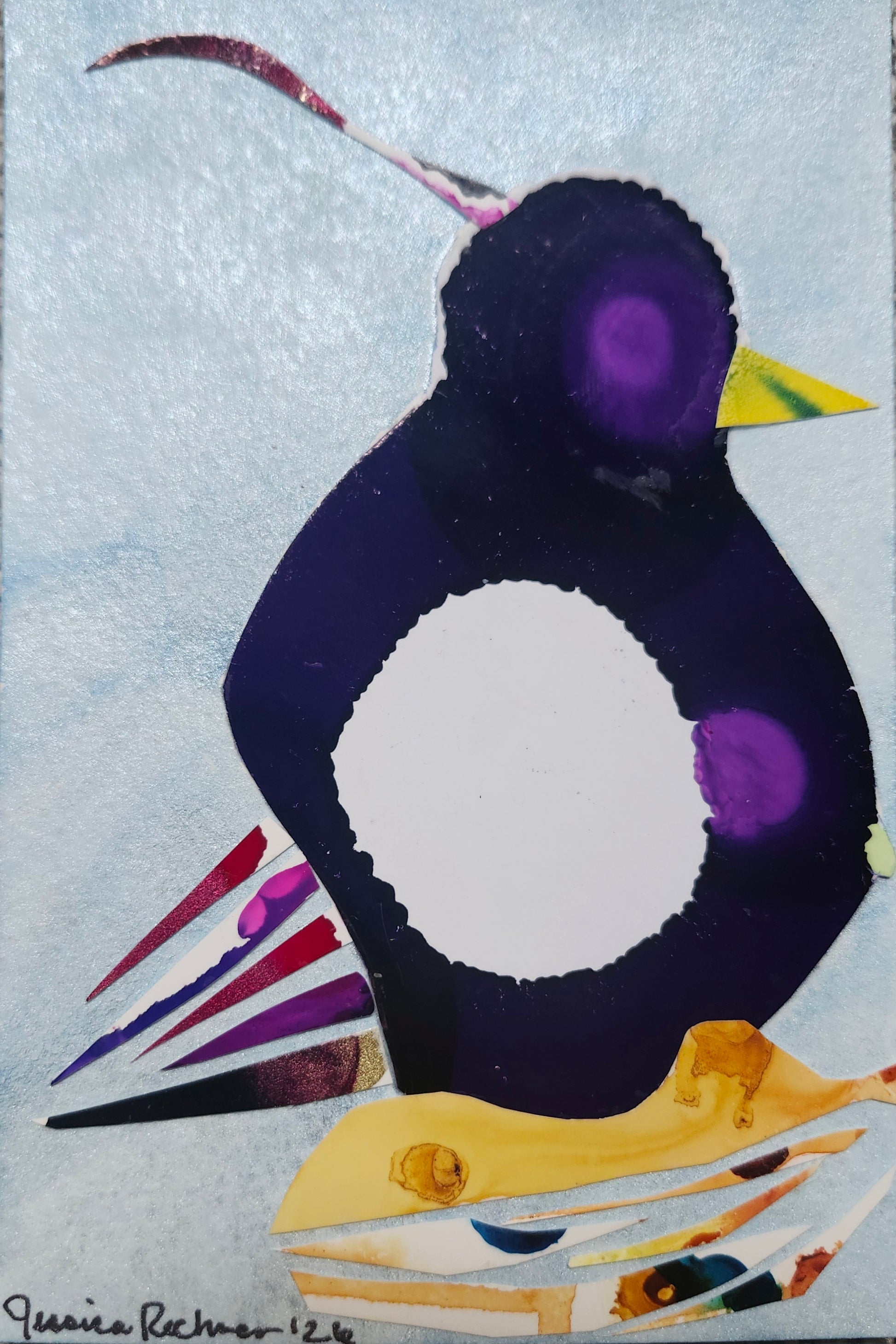 Jessica Rechner — Correspondances #1 — original postcard artwork