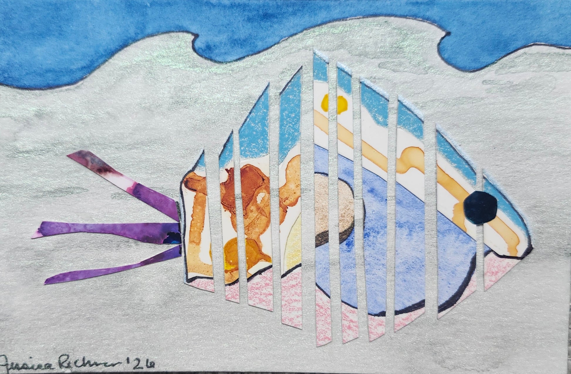 Jessica Rechner — Correspondances #2 — original postcard artwork