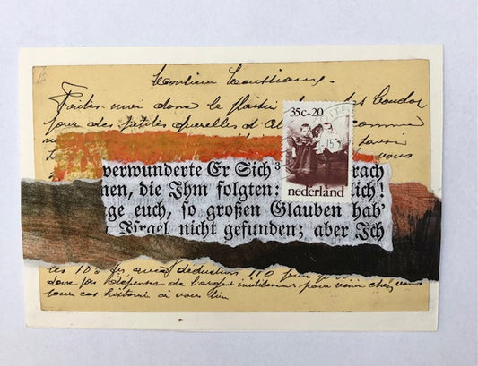 Jette Clover — Correspondances #1 — original postcard artwork