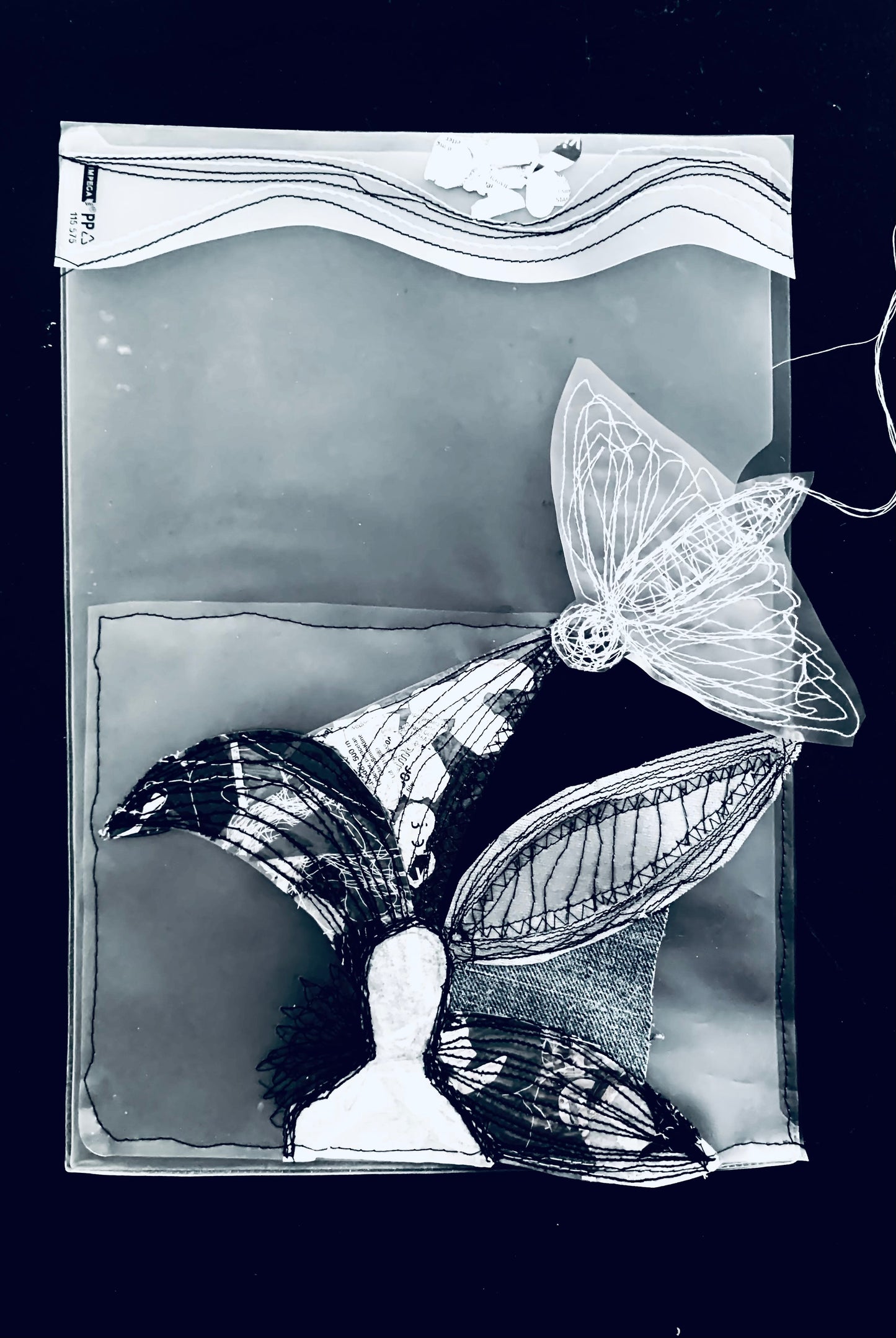Johanna Törnqvist — Correspondances #3 — original postcard artwork