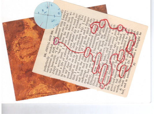 John Rigney — Correspondances #1 — original postcard artwork