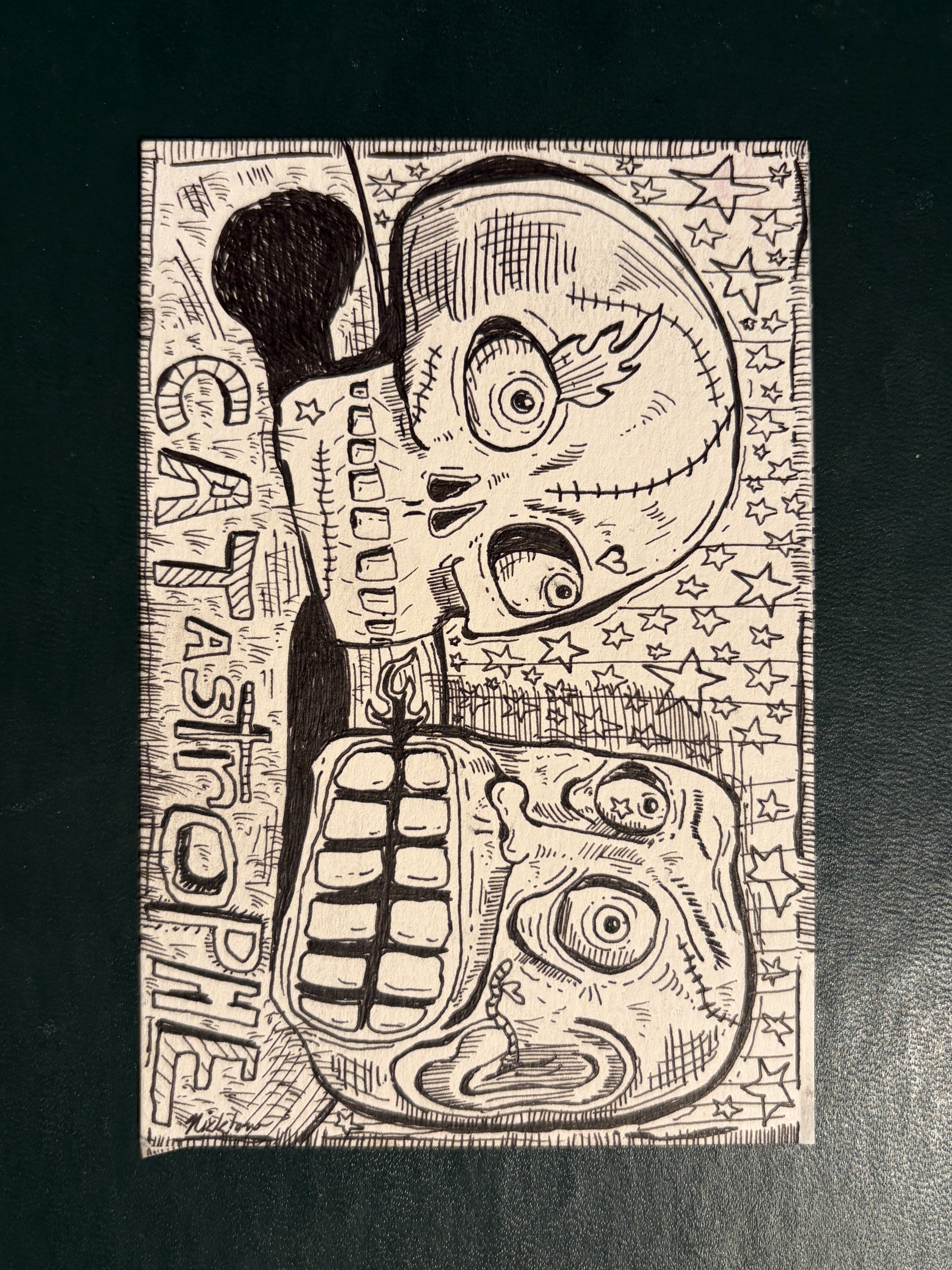 Jonathan Nicklow — Correspondances #1 — original postcard artwork