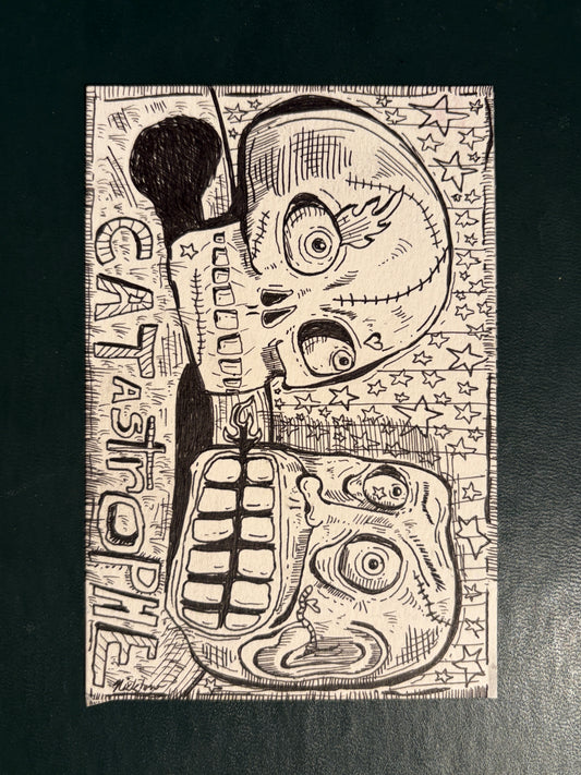 Jonathan Nicklow — Correspondances #1 — original postcard artwork