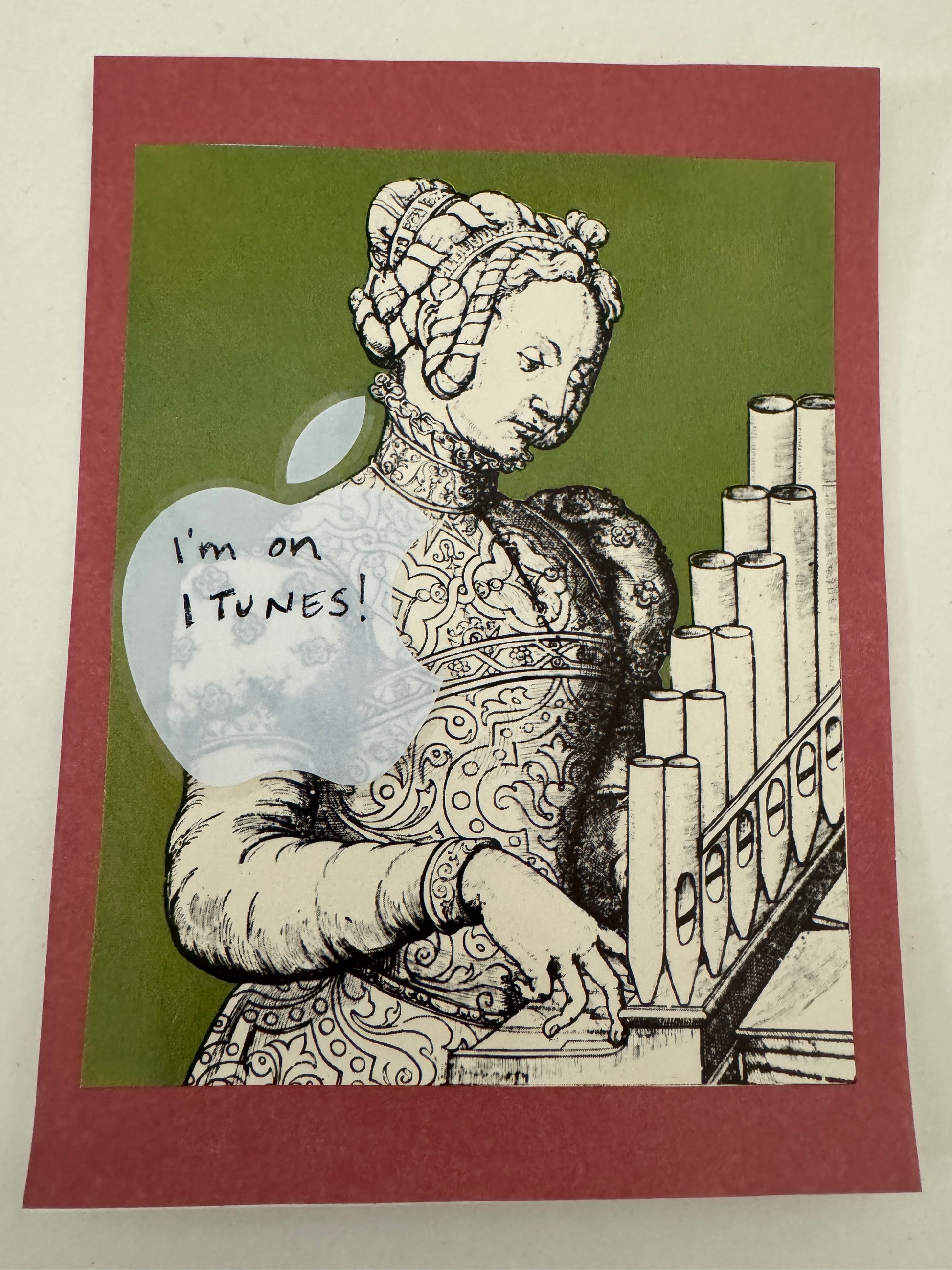 Julia Curley — Correspondances #1 — original postcard artwork