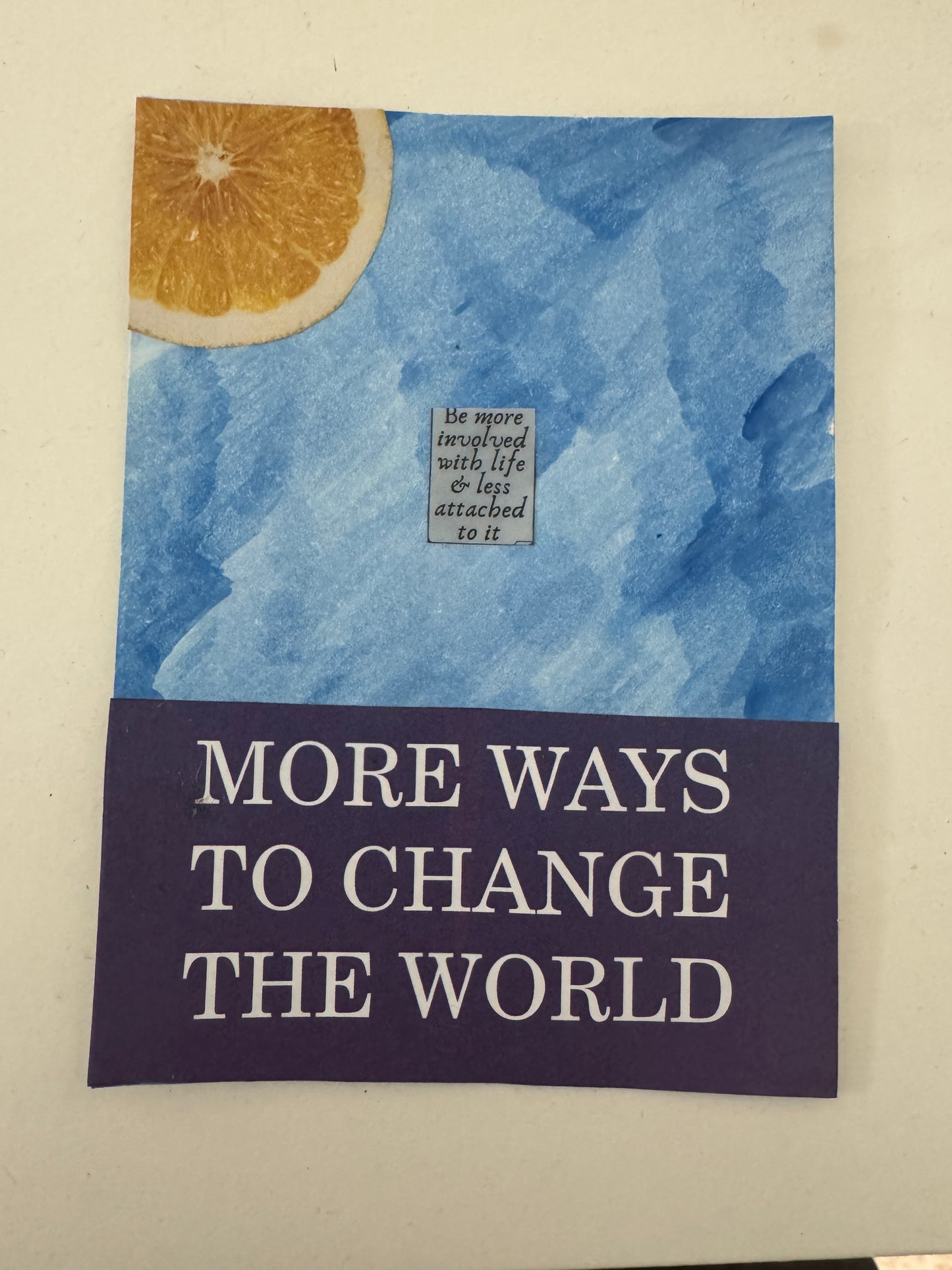Julia Curley — Correspondances #3 — original postcard artwork