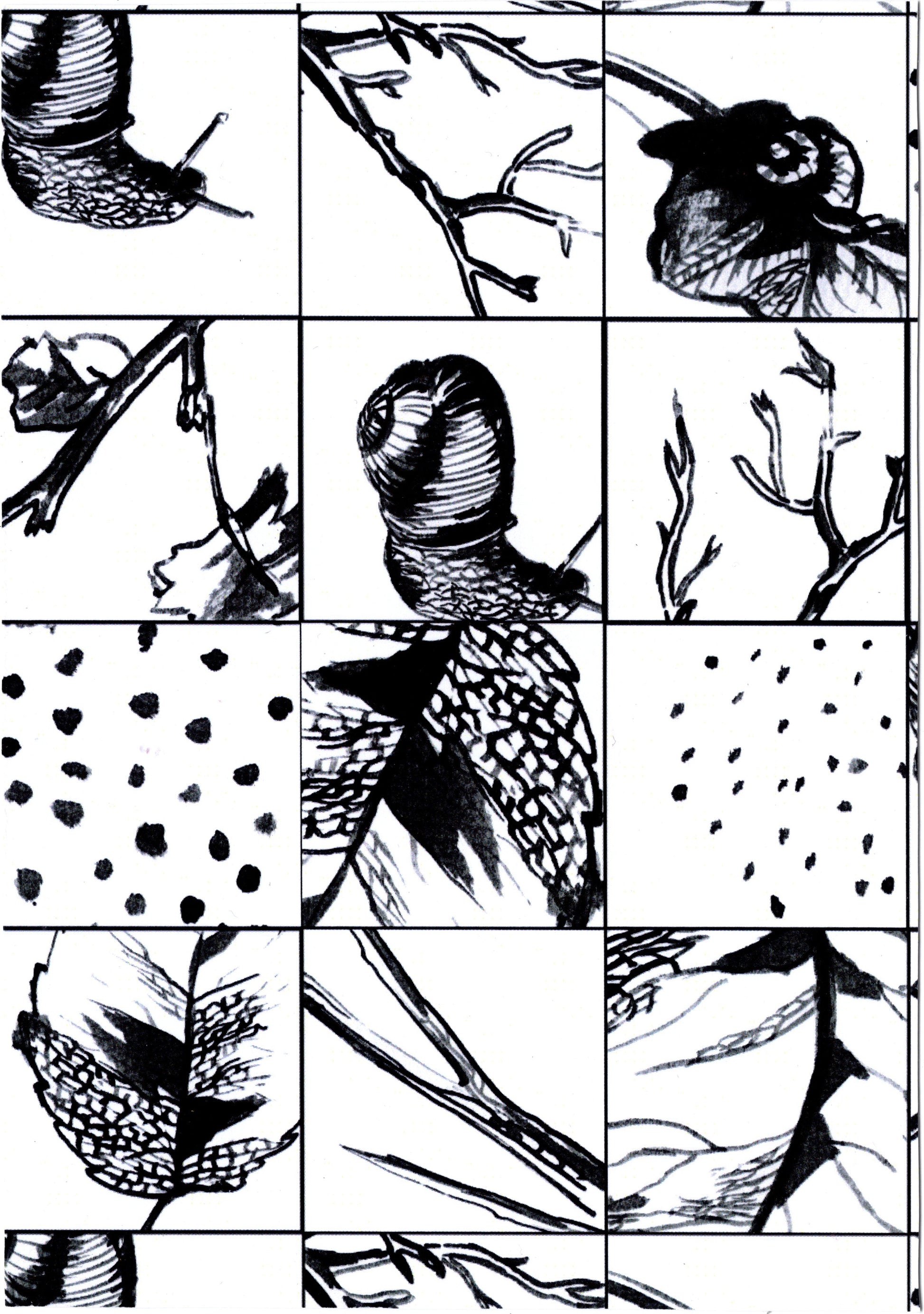 Julia Ponz — Correspondances #1 — original postcard artwork
