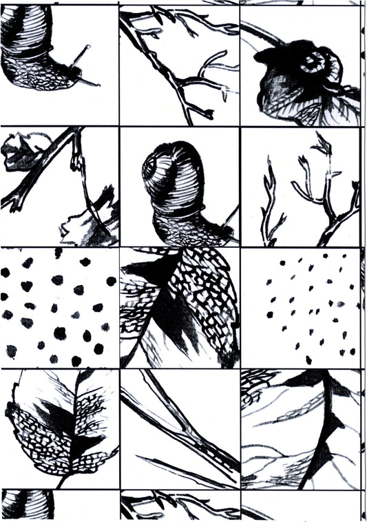 Julia Ponz — Correspondances #1 — original postcard artwork