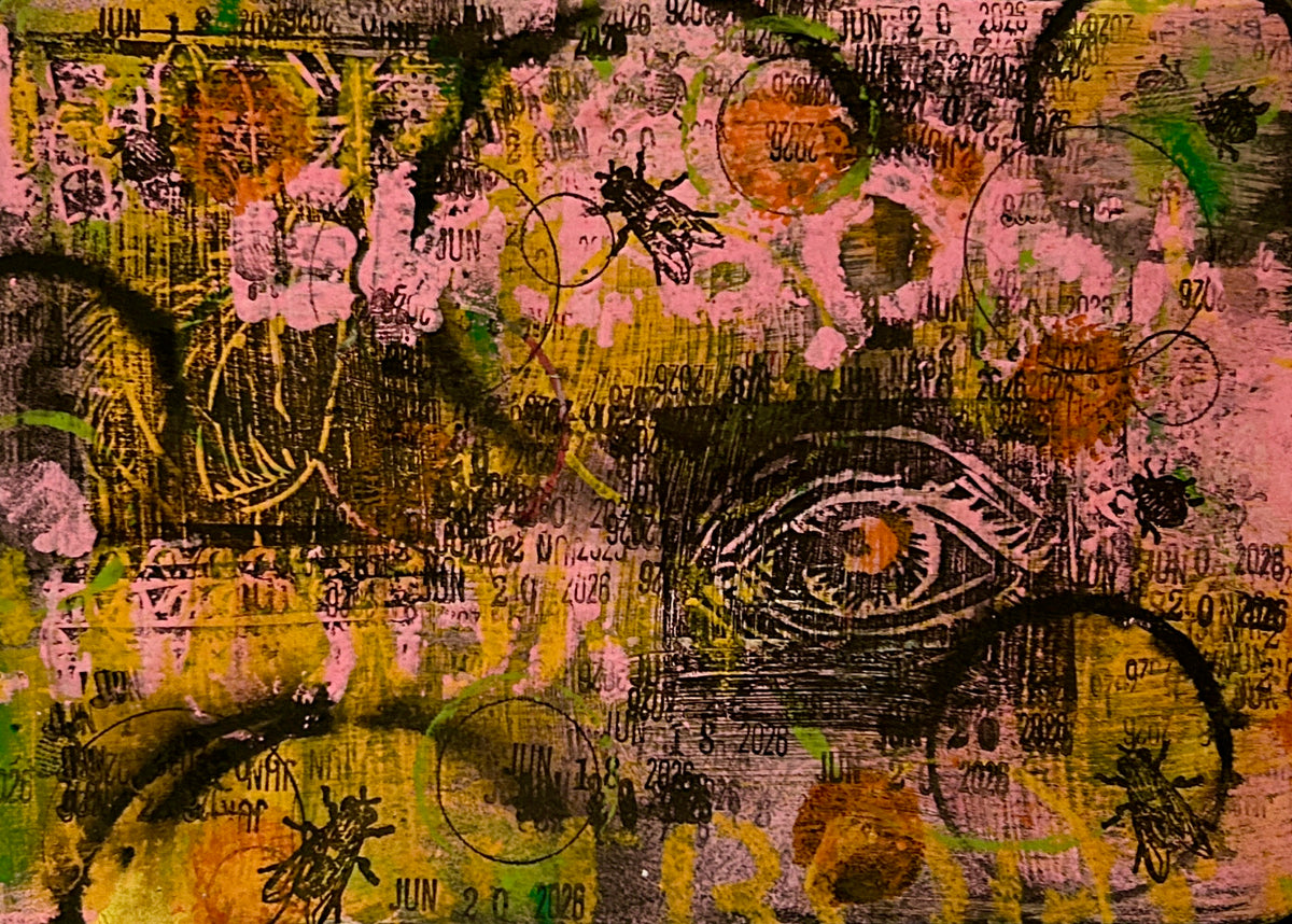 Juliana Peloso — Correspondances #3 — original postcard artwork