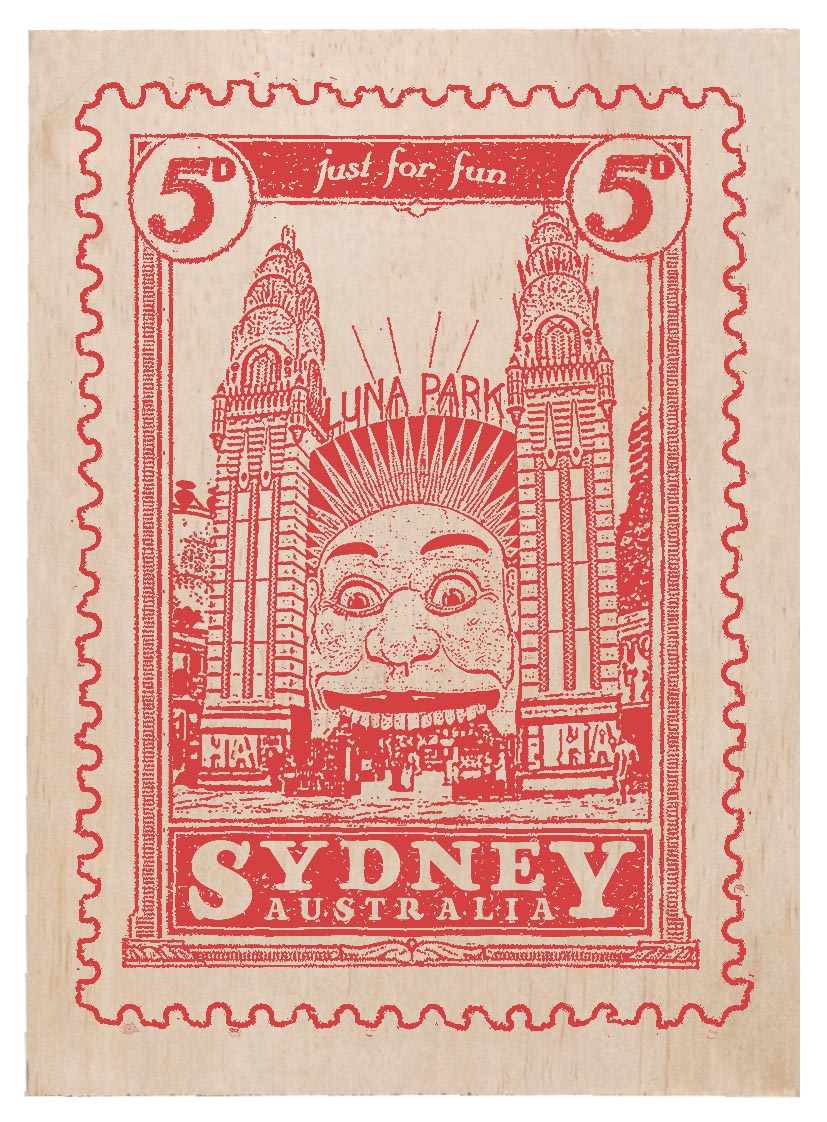 Just Potts — Correspondances #3 — original postcard artwork